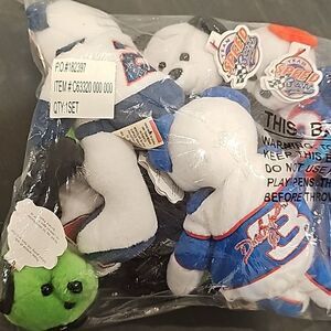 Nascar Driver Team Speed Bears Collectible Plush Beanie Bears Set of 10 NWT